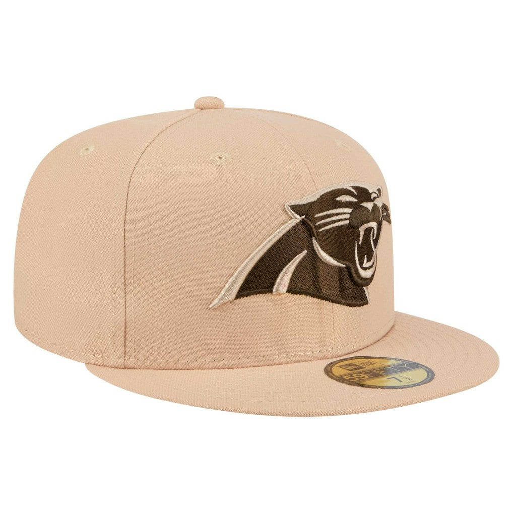 Carolina Panthers New Era Candied Pecan 59FIFTY Fitted Hat - Tan Hats