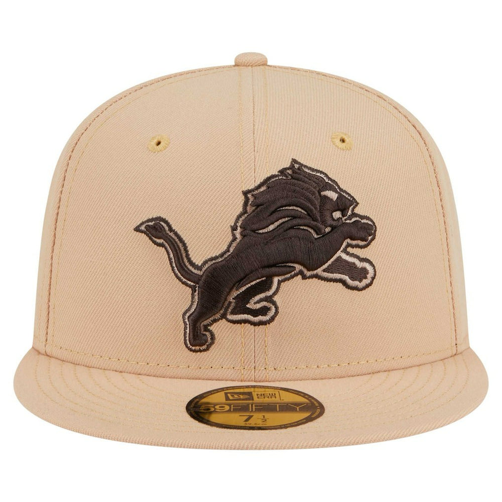 Detroit Lions New Era Candied Pecan 59FIFTY Fitted Hat - Tan Hats