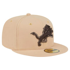 Detroit Lions New Era Candied Pecan 59FIFTY Fitted Hat - Tan Hats