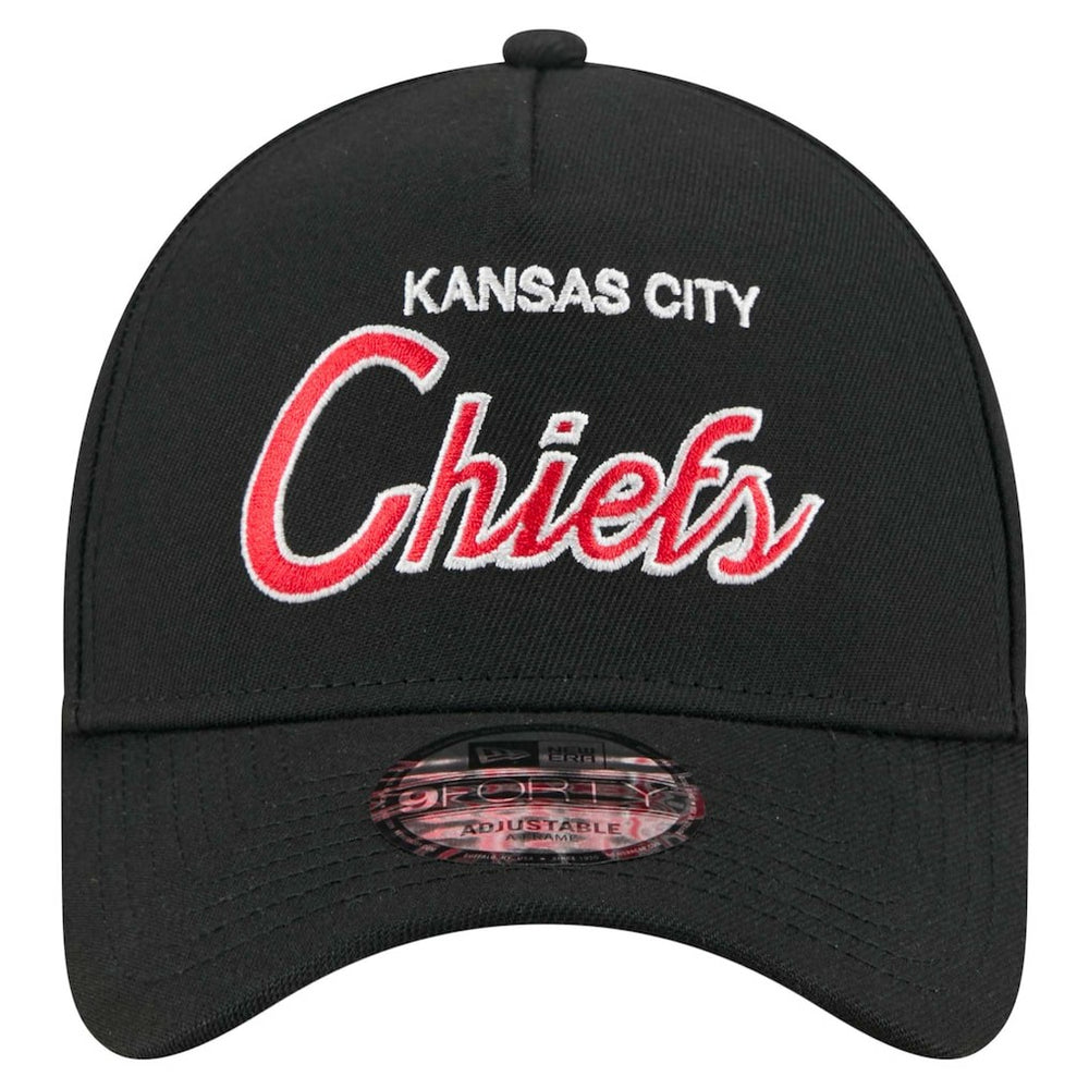 Kansas City Chiefs New Era Smith 9FORTY Adjustable hat - Black Hats