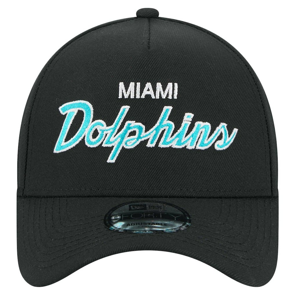 Miami Dolphins New Era Smith 9FORTY Adjustable hat - Black Hats