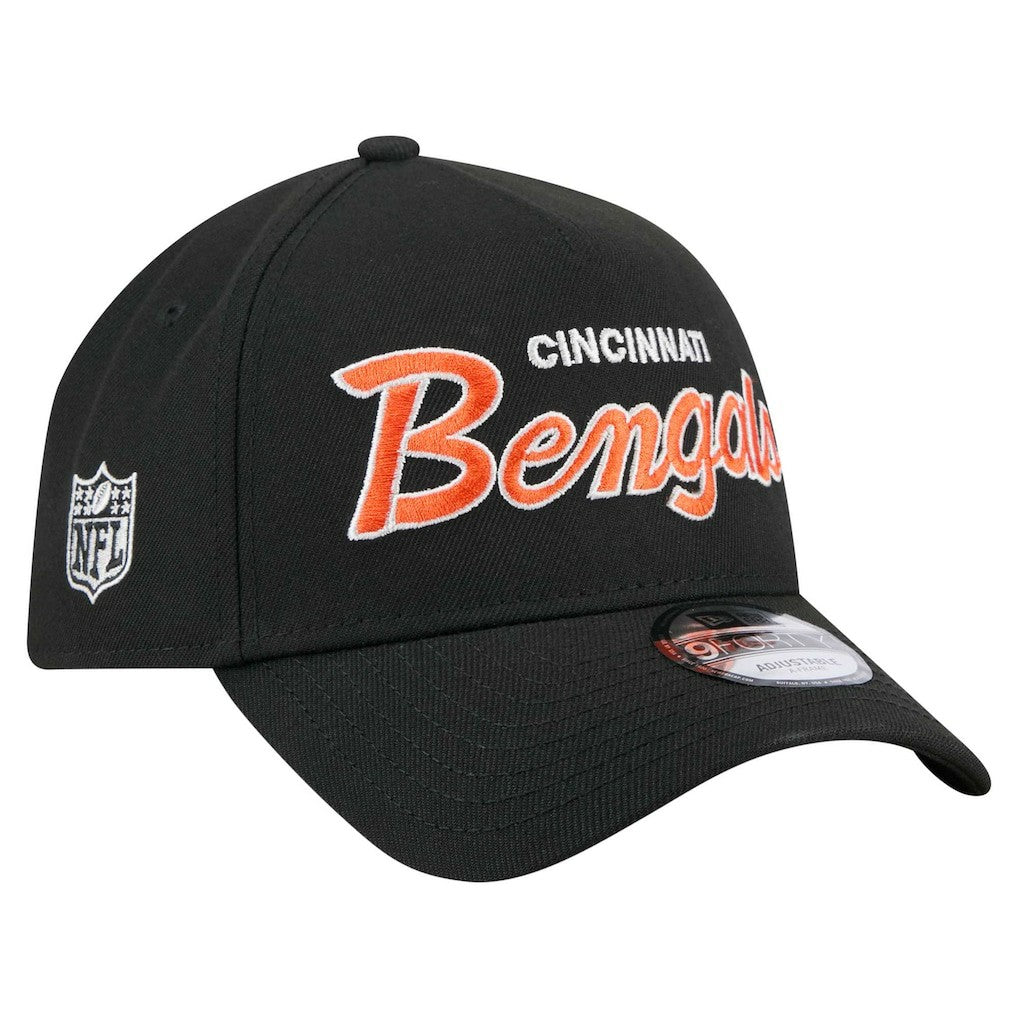 Cincinnati Bengals New Era Smith 9FORTY Adjustable hat - Black Hats