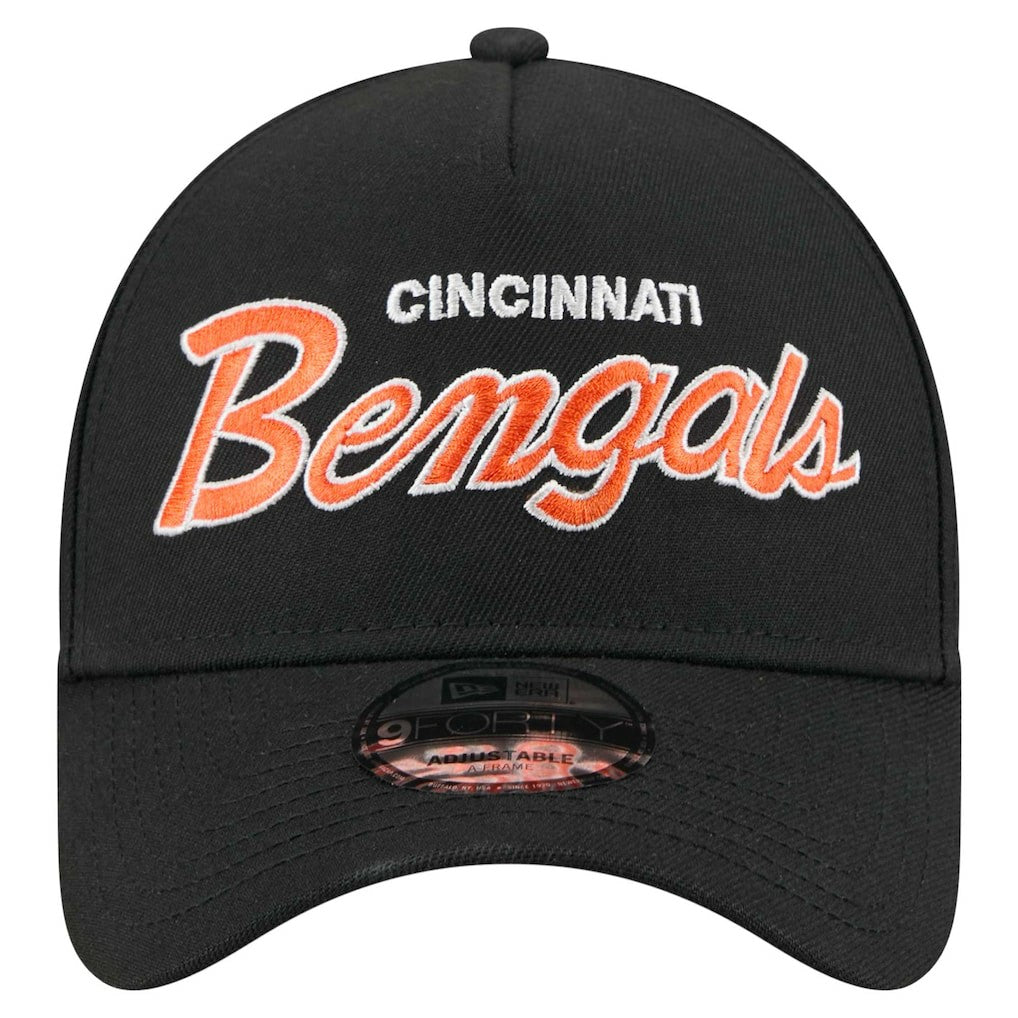 Cincinnati Bengals New Era Smith 9FORTY Adjustable hat - Black Hats