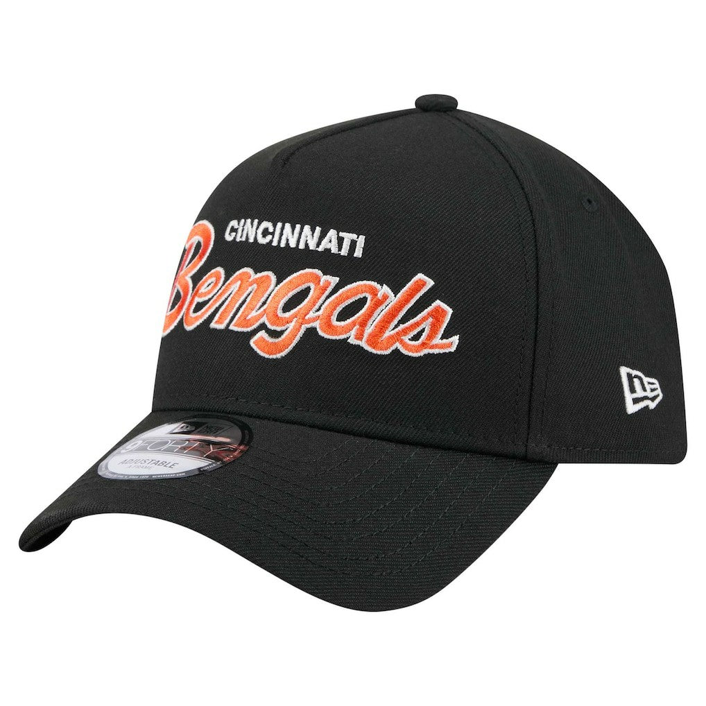 Cincinnati Bengals New Era Smith 9FORTY Adjustable hat - Black Hats