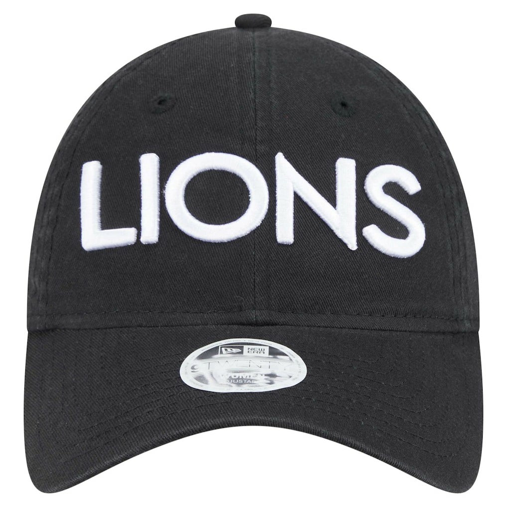 Detroit Lions New Era Women's Cece 9TWENTY Adjustable Hat - Black Hats