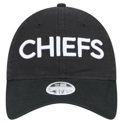 Kansas City Chiefs New Era Women's Cece 9TWENTY Adjustable Hat - Black Hats