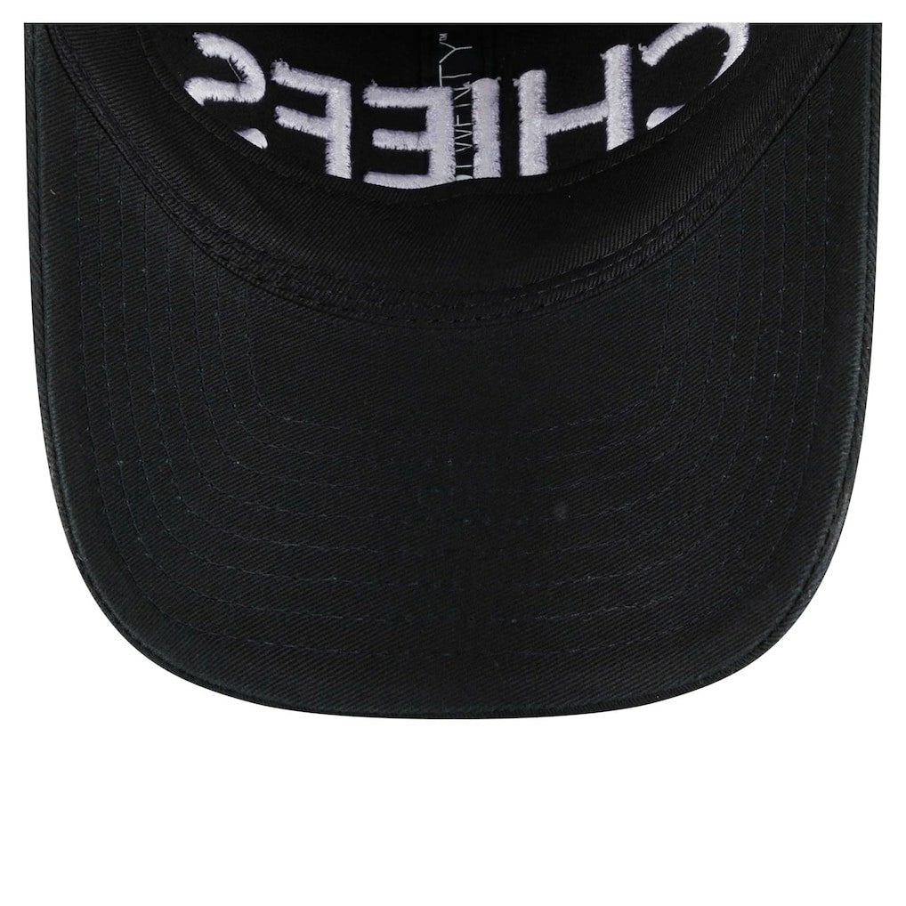 Kansas City Chiefs New Era Women's Cece 9TWENTY Adjustable Hat - Black Hats