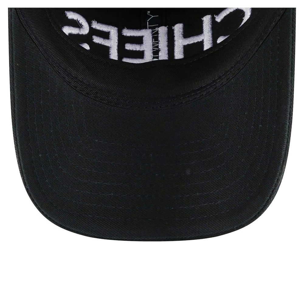 Kansas City Chiefs New Era Women's Cece 9TWENTY Adjustable Hat - Black Hats