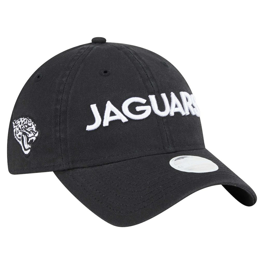 Jacksonville Jaguars New Era Women's Cece 9TWENTY Adjustable Hat - Black Hats