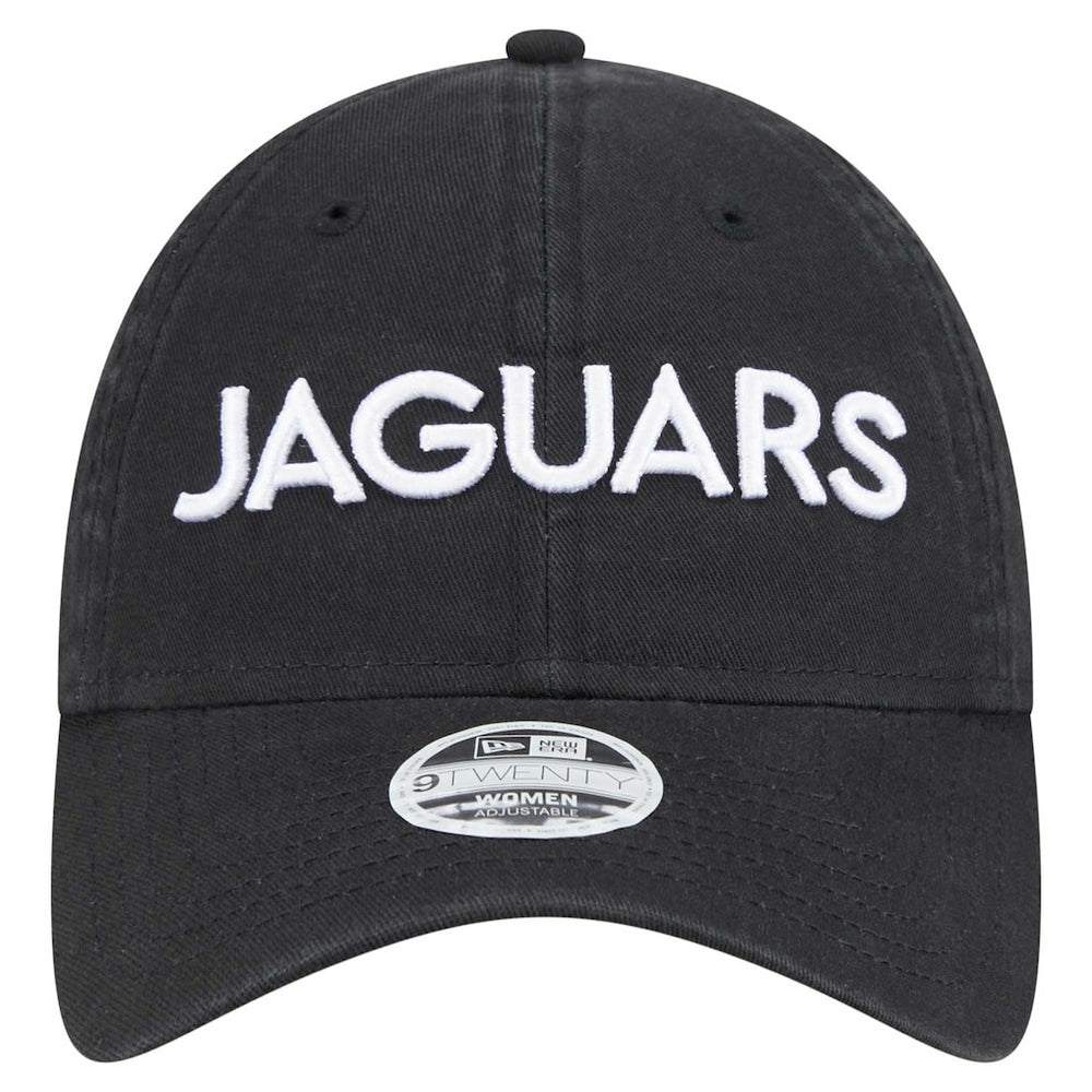 Jacksonville Jaguars New Era Women's Cece 9TWENTY Adjustable Hat - Black Hats