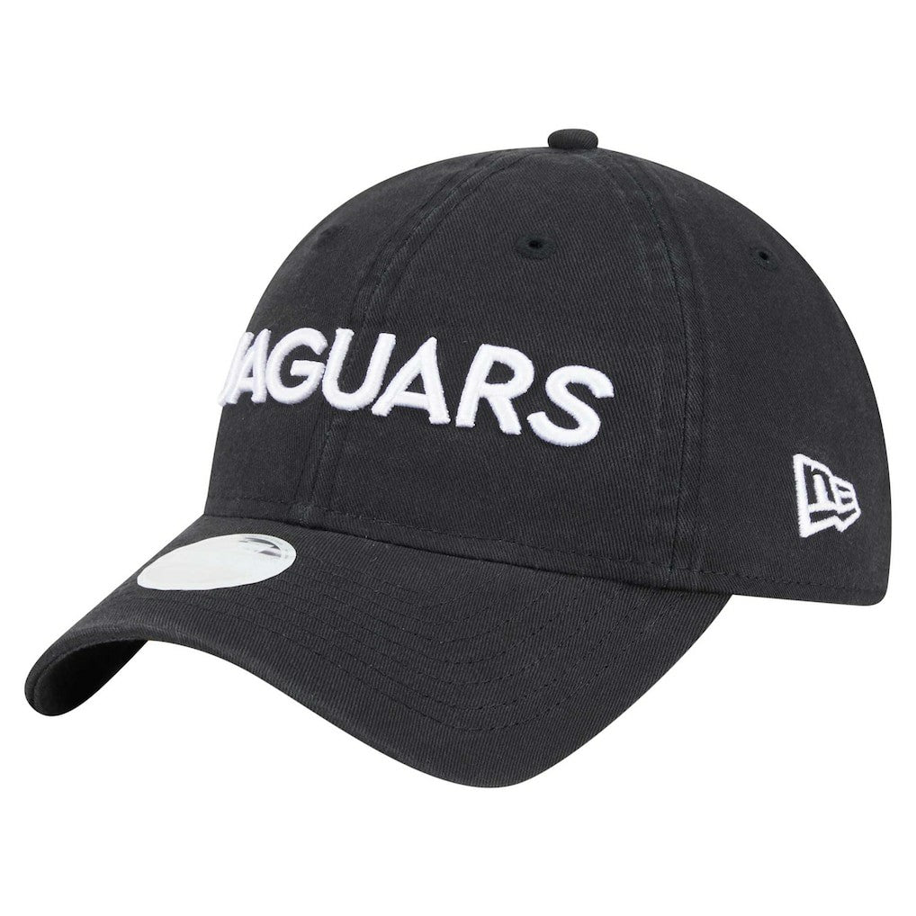 Jacksonville Jaguars New Era Women's Cece 9TWENTY Adjustable Hat - Black Hats