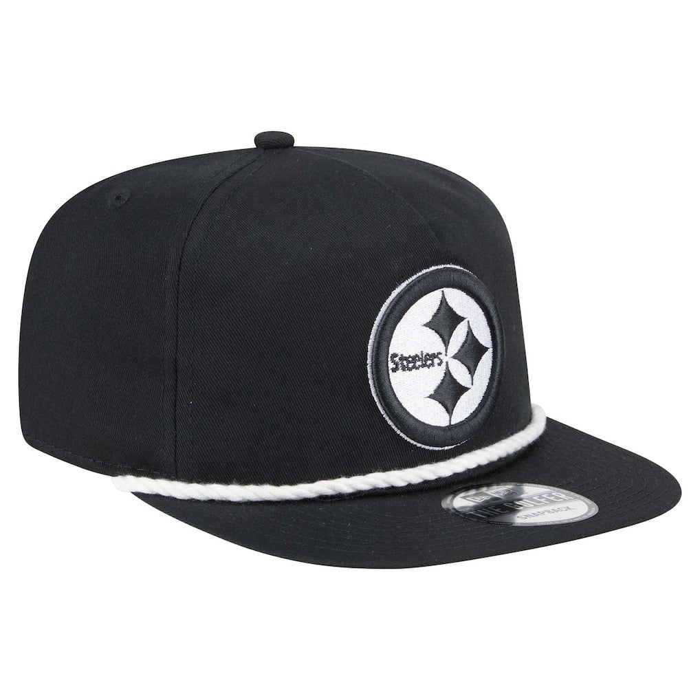 Pittsburgh Steelers New Era B-Dub Golfer Snapback Hat - Black Hats