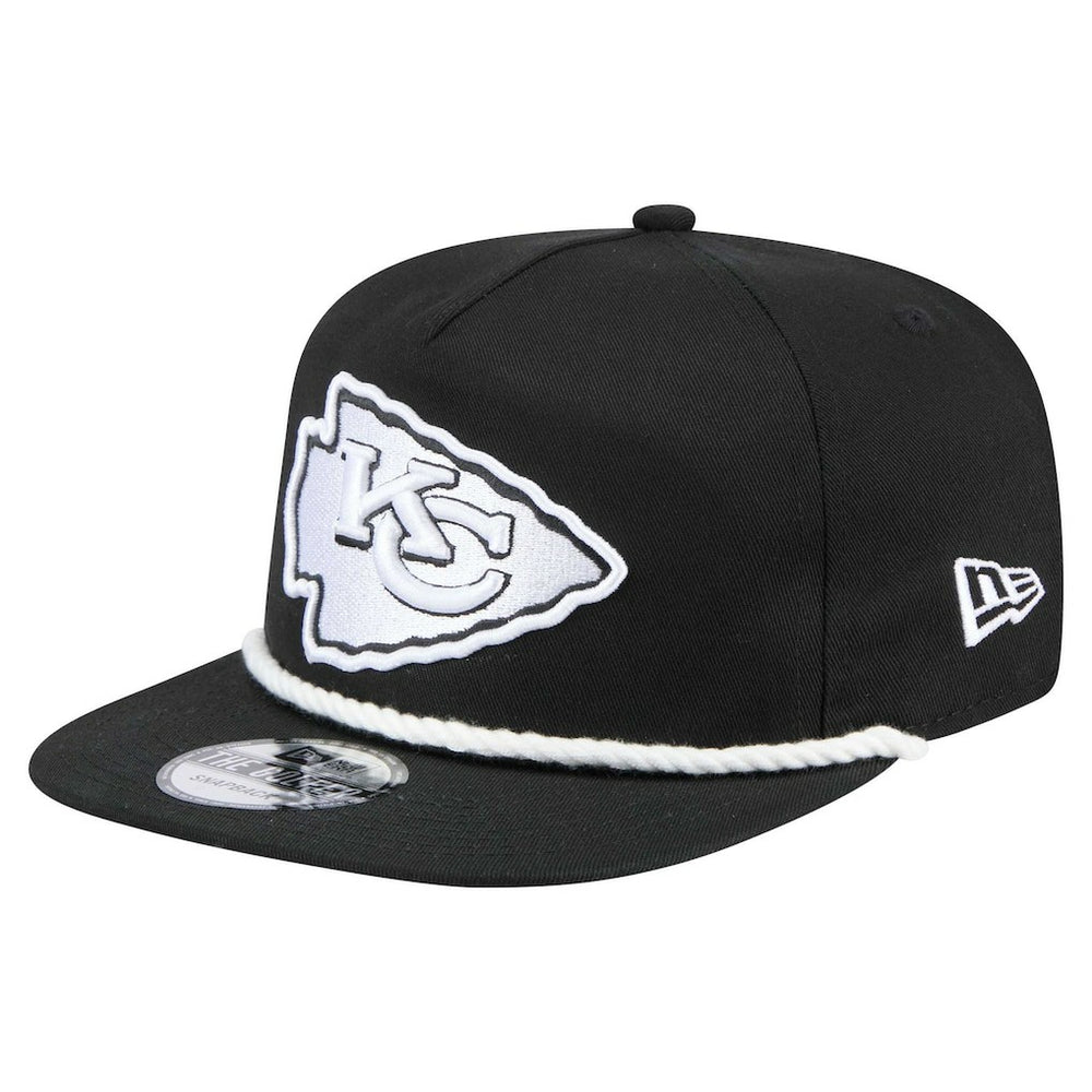 Kansas City Chiefs New Era B-Dub Golfer Snapback Hat - Black Hats