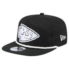 Kansas City Chiefs New Era B-Dub Golfer Snapback Hat - Black Hats