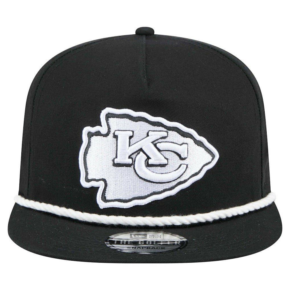 Kansas City Chiefs New Era B-Dub Golfer Snapback Hat - Black Hats
