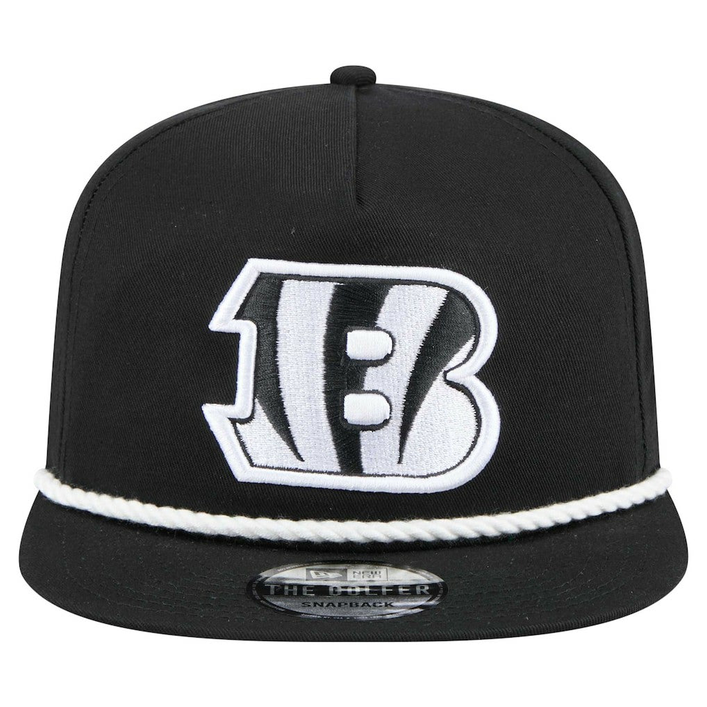 Cincinnati Bengals New Era B-Dub Golfer Snapback Hat - Black Hats