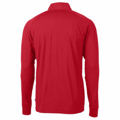 Cincinnati Reds Cutter & Buck Adapt Eco Knit Stretch Recycled Big & Tall Quarter-Zip Pullover Top - Red Pullover