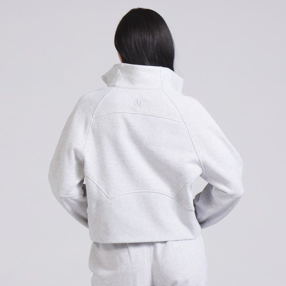 Vancouver Canucks lululemon Women's Scuba Oversized Half Zip Top - Heather Gray | US 202171378