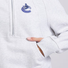 Vancouver Canucks lululemon Women's Scuba Oversized Half Zip Top - Heather Gray | US 202171378
