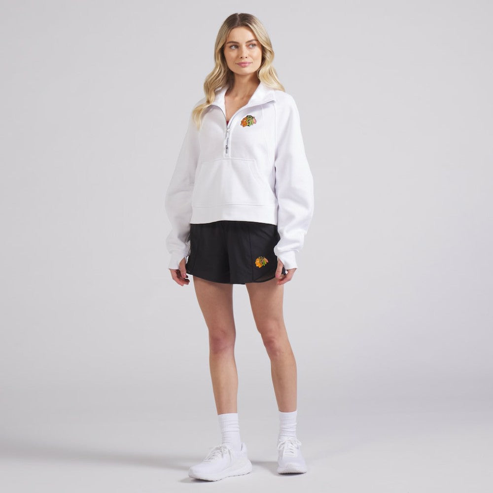 Chicago Blackhawks lululemon Women's Scuba Oversized Half Zip Top - White | US 202171380