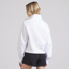 Chicago Blackhawks lululemon Women's Scuba Oversized Half Zip Top - White | US 202171380