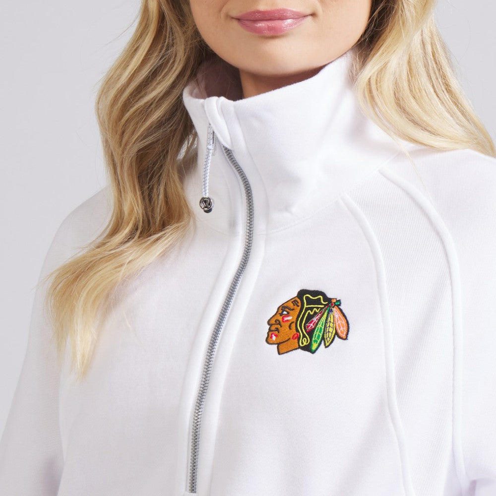Chicago Blackhawks lululemon Women's Scuba Oversized Half Zip Top - White | US 202171380