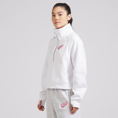 Detroit Red Wings lululemon Women's Scuba Oversized Half Zip Top - White | US 202171381