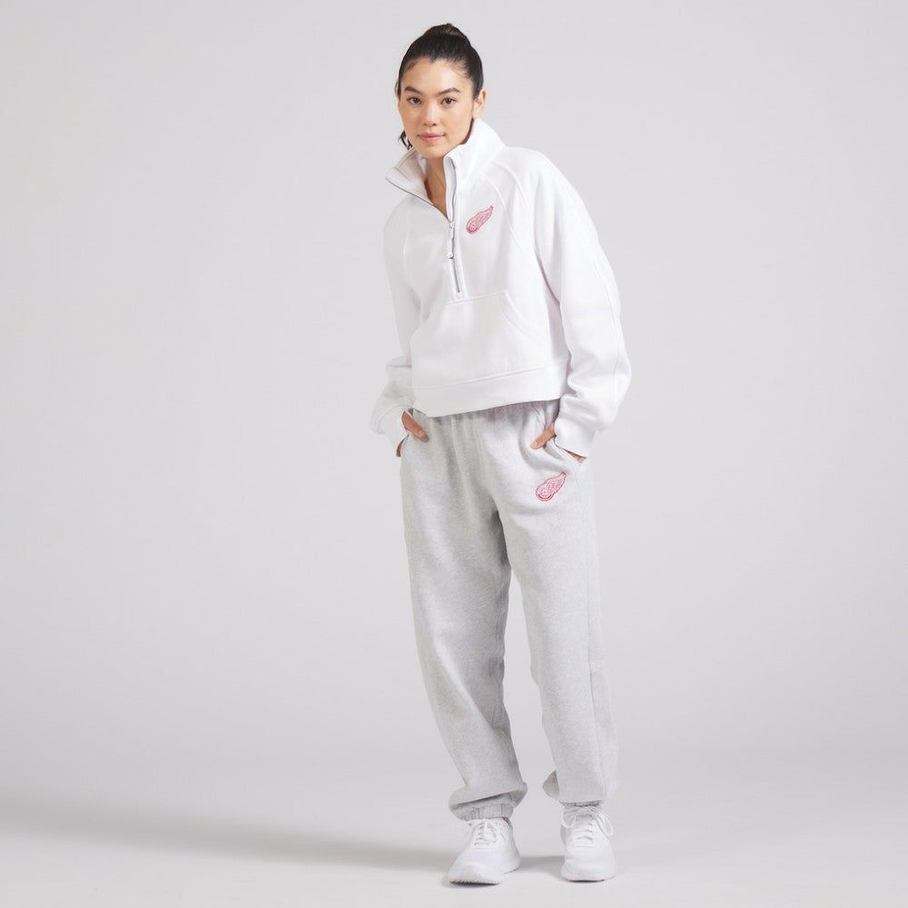 Detroit Red Wings lululemon Women's Scuba Oversized Half Zip Top - White | US 202171381