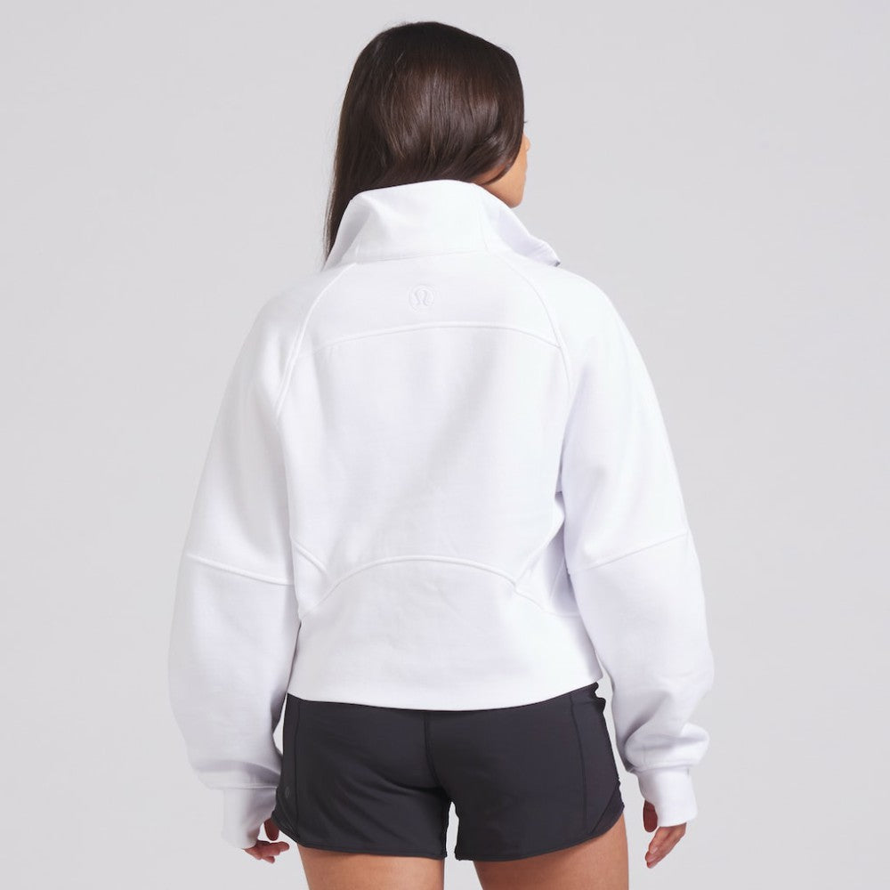 Edmonton Oilers lululemon Women's Scuba Oversized Half Zip Top - White | US 202171382