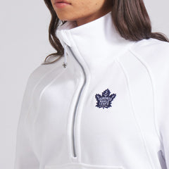 Toronto Maple Leafs lululemon Women's Scuba Oversized Half Zip Top - White | US 202171386