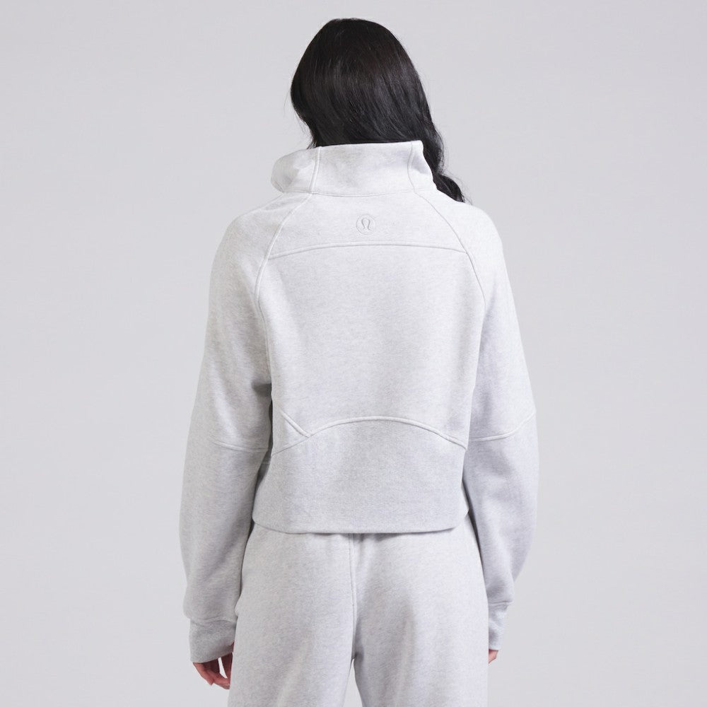 Edmonton Oilers lululemon Women's Scuba Oversized Half Zip Top - Heather Gray | US 202171388