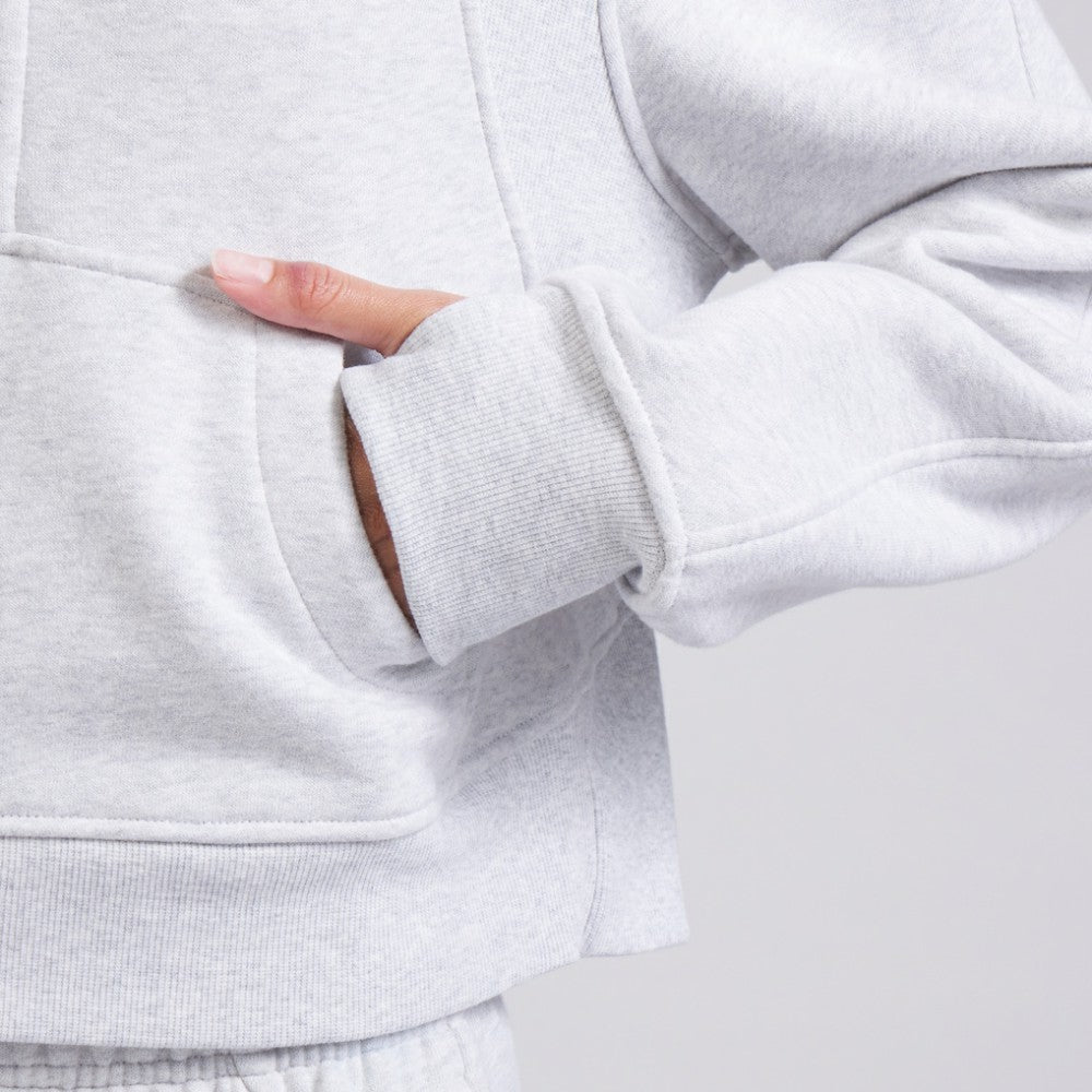Edmonton Oilers lululemon Women's Scuba Oversized Half Zip Top - Heather Gray | US 202171388