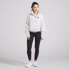 Chicago Blackhawks lululemon Women's Scuba Oversized Half Zip Top - Heather Gray | US 202171393
