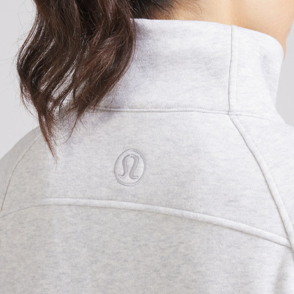 Chicago Blackhawks lululemon Women's Scuba Oversized Half Zip Top - Heather Gray | US 202171393