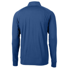 Kansas City Royals Cutter & Buck Big & Tall Adapt Eco Knit Stretch Recycled Quarter-Zip Pullover Top - Blue Pullover