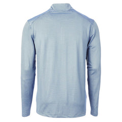 Tampa Bay Rays Cutter & Buck Virtue Eco Pique Micro Stripe Recycled Quarter-Zip Pullover Top - Light Blue Pullover