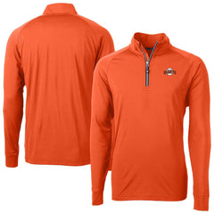 San Francisco Giants Cutter & Buck  Adapt Eco Knit Stretch Recycled Quarter-Zip Pullover Top - Orange Pullover