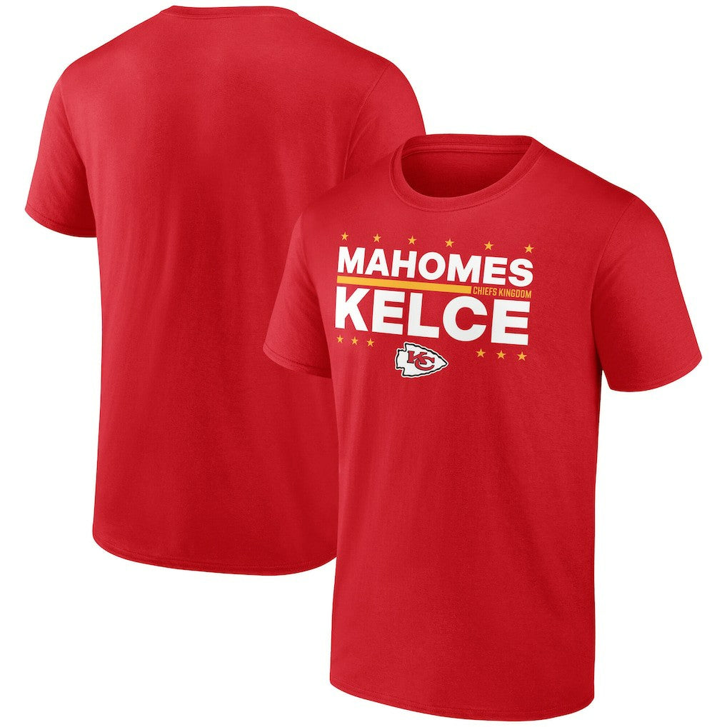 Patrick Mahomes & Travis Kelce Kansas City Chiefs Election Players T-Shirt - Red T-shirts