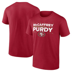 Christian McCaffrey & Brock Purdy San Francisco 49ers Election Players T-Shirt - Scarlet T-shirts