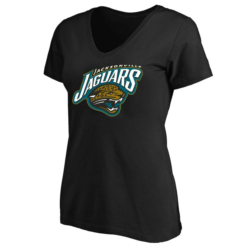 Jacksonville Jaguars Women's Plus Size Classic Logo T-Shirt - Black T-shirts