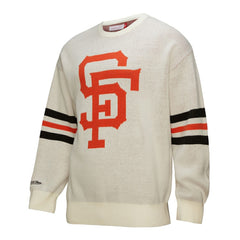 San Francisco Giants Mitchell & Ness Retro Pullover Sweater - Cream Pullover