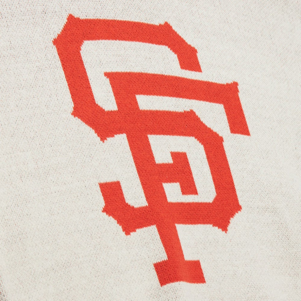 San Francisco Giants Mitchell & Ness Retro Pullover Sweater - Cream Pullover