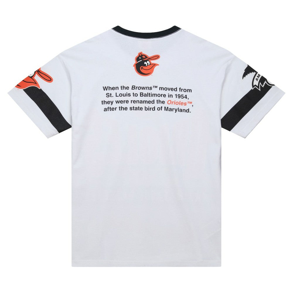 Baltimore Orioles Mitchell & Ness Cooperstown Collection Team Origins Premium T-Shirt - White T-shirts