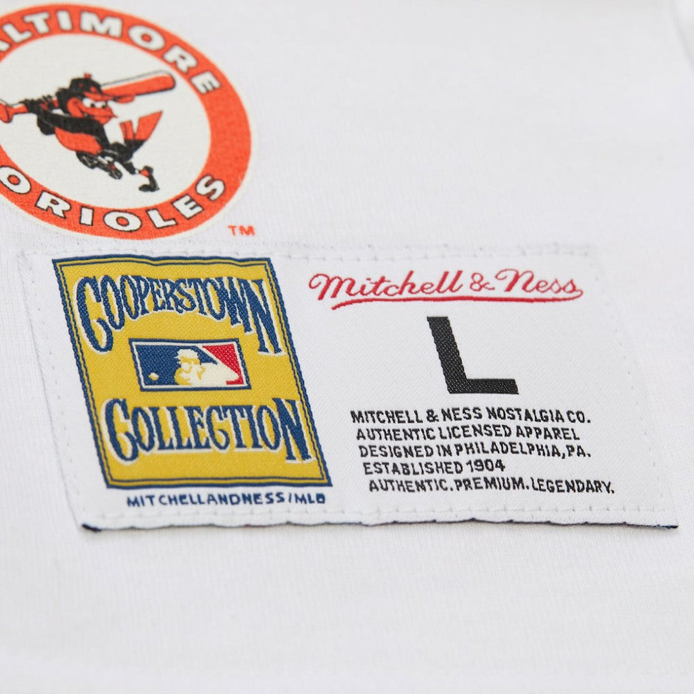 Baltimore Orioles Mitchell & Ness Cooperstown Collection Team Origins Premium T-Shirt - White T-shirts