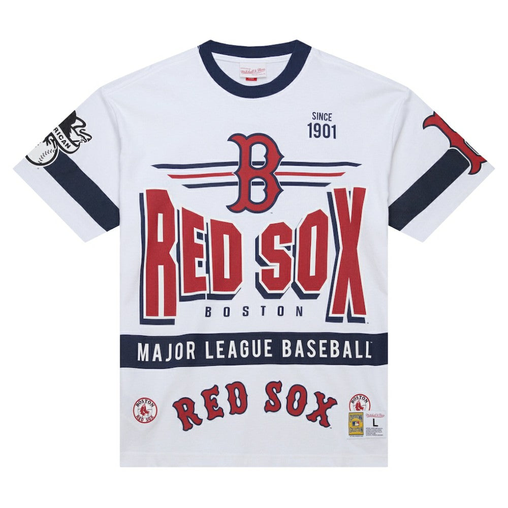 Boston Red Sox Mitchell & Ness Cooperstown Collection Team Origins Premium T-Shirt - White T-shirts