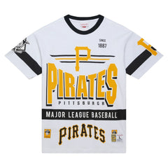 Pittsburgh Pirates Mitchell & Ness Cooperstown Collection Team Origins Premium T-Shirt - White T-shirts