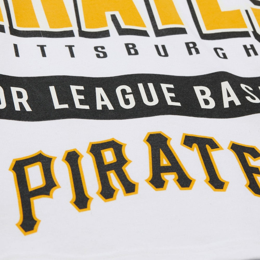 Pittsburgh Pirates Mitchell & Ness Cooperstown Collection Team Origins Premium T-Shirt - White T-shirts