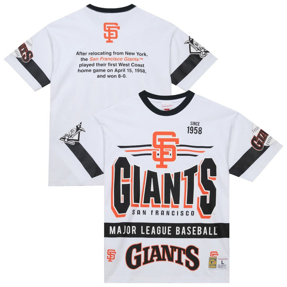 San Francisco Giants Mitchell & Ness Cooperstown Collection Team Origins Premium T-Shirt - White T-shirts