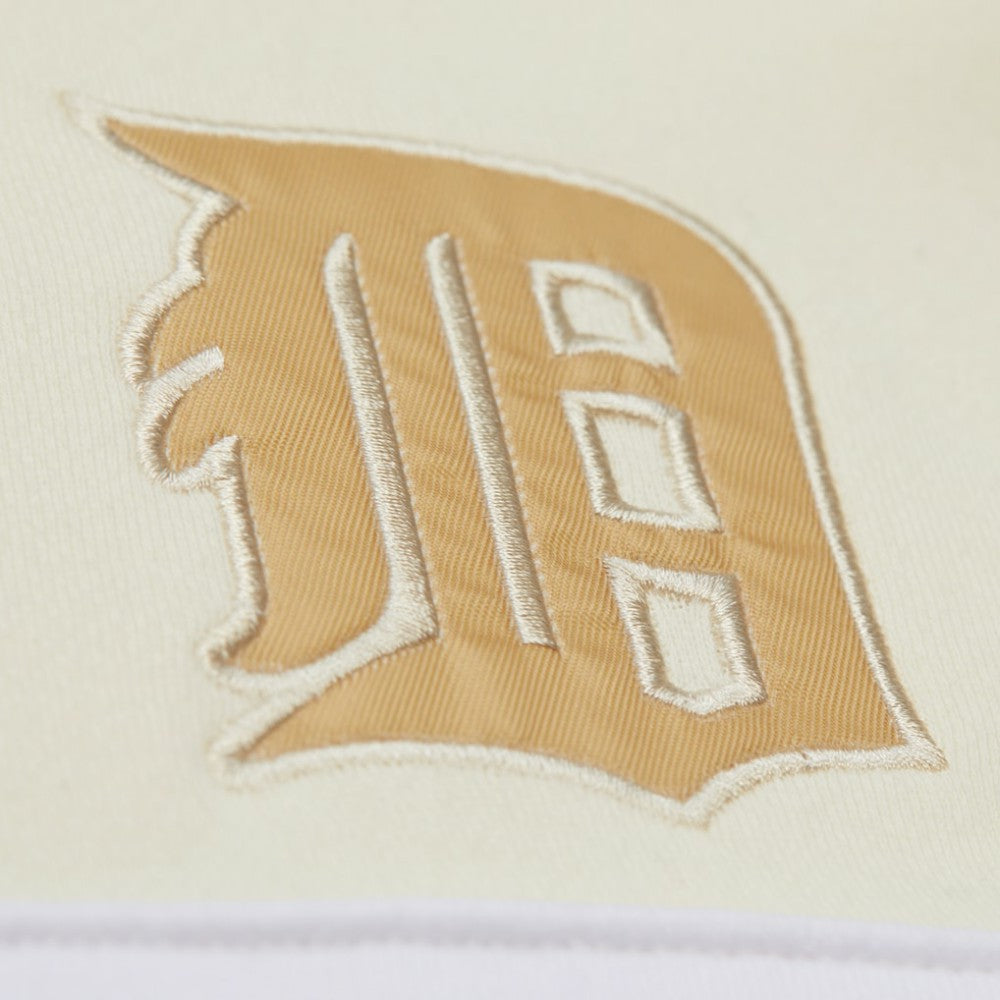 Detroit Tigers Mitchell & Ness Head Coach Pullover Hoodie - Tan/Cream Hoodies