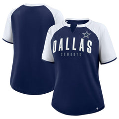 Dallas Cowboys Women's Height Advantage T-Shirt - Navy/White T-shirts